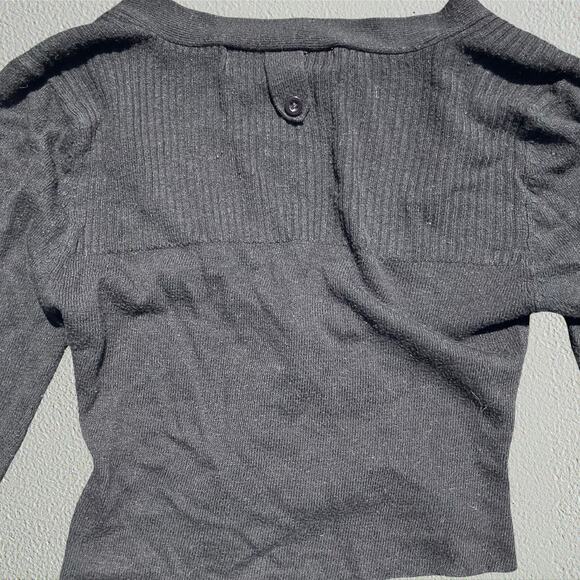 Black cropped cardigan 3/4 sleeves Costa Blanca - Picture 4 of 8